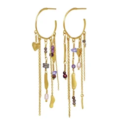 Øreringe|Maanesten Galathea Øreringe