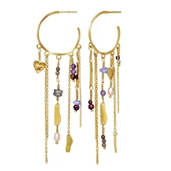 Øreringe|Maanesten Galathea Øreringe