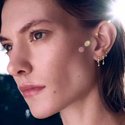 Øreringe|Maanesten Helen Single Orering