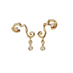 Øreringe|Maanesten Olive Øreringe