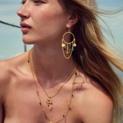 Øreringe|Maanesten Shadow Play Single Orering