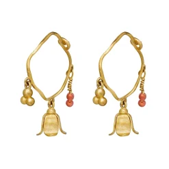 Øreringe|Maanesten Silene Øreringe