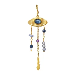 Øreringe|Maanesten Third Eye Chakra Single Orering