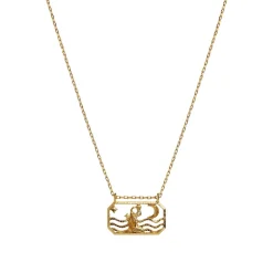 Halskaeder|Maanesten Zodiac Aquarius Halskaede 20. Jan - 18. Feb